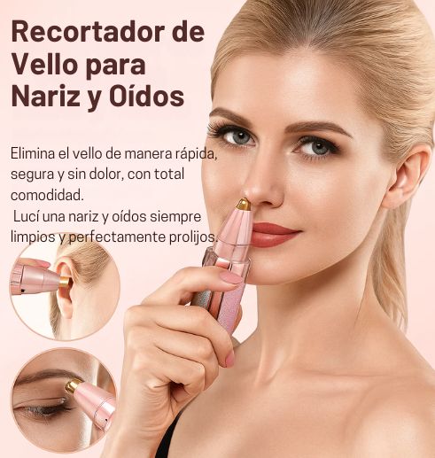 Depiladora Facial 2 en 1: adiós a pinzas o cera.
