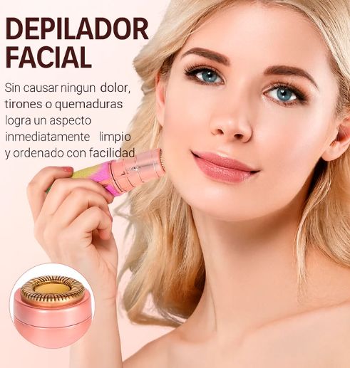 Depiladora Facial 2 en 1: adiós a pinzas o cera.