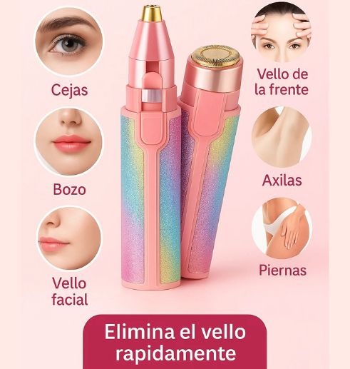 Depiladora Facial 2 en 1: adiós a pinzas o cera.