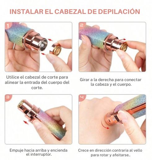 Depiladora Facial 2 en 1: adiós a pinzas o cera.