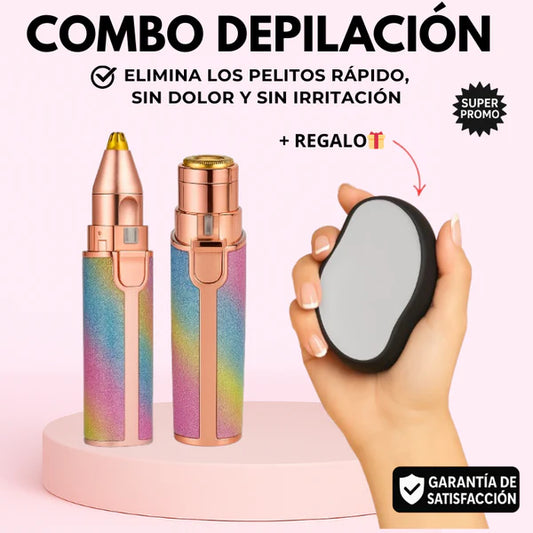 Depiladora Facial 2 en 1: adiós a pinzas o cera.