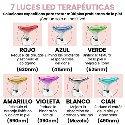 MASAJEADOR FACIAL- REDUCTOR DE PAPADA - OJERAS - ARRUGAS - MANCHAS - ACNÉ
